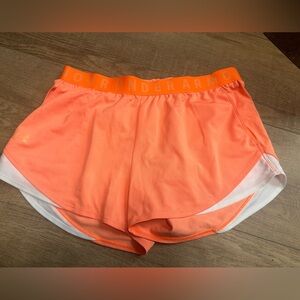 Under Armour Women’s Coral-Orange Athletic Shorts